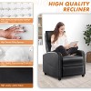 Bestier Massage Recliner Chair for Adults, Adjustable Home Theater Seating with Lumbar Support for Living Room, Modern Leather Fabric Reclining Sofa - 3 of 4