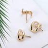 Unique Bargains Women Good Hold Ponytail Buckle Hair Clip Gold Tone 3 Pcs - 4 of 4