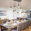 LLHZSY Black Island Pendant Chandelier 35 2/5" Wide Modern Industrial 7-Light Fixture for Dining Room Kitchen - 4 of 4