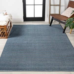 JONATHAN Y Aarhus High-Low Minimalist Scandi Striped Indoor/Outdoor Area Rug - 1 of 4