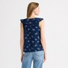Lands' End Women's V Neck Cascade Ruffle Top - 2 of 4