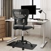 Armless Office Chair, 360° Swivel Adjustable Height Ergonomic Office Chair, Mesh Lumbar Support Curved Back Computer Chair - 3 of 4
