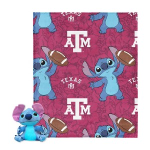 NCAA Enroll Stitch Hugger Pillow & Silk Touch Throw Blanket Set 40x50 Inches - 1 of 4