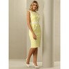 Hobemty Women's Office Sleeveless Contrast Color Sheath Dresses - 3 of 4