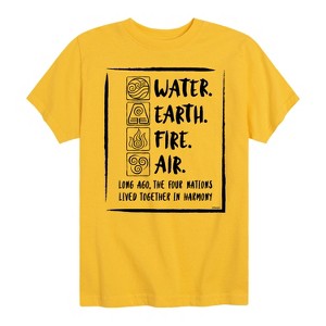 Boys' - Avatar: The Last Airbender - Elements Harmony Short Sleeve Graphic T-Shirt - 1 of 4
