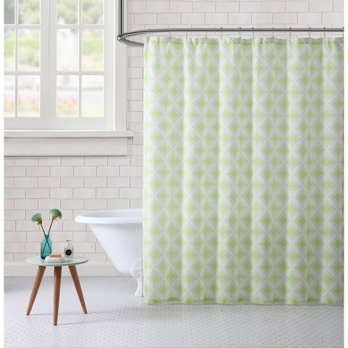 Chevron Shower Curtain Green Freshee Target