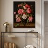 Art Remedy Jacob van Hulsdonck - Roses in a Glass Vase Vintage Classic Roses Wall Art Framed - 2 of 4