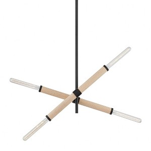 Troy Lighting Cruiz 4 - Light Chandelier in  Soft Black - 1 of 2