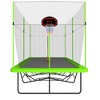 GDFStudio Keats Outdoor/Indoor Steel Ladder Rectangle Trampoline with Enclosure - 2 of 4