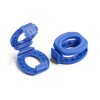 The Original Stretchlace Shoelace Knot Clips – Blue Shoe Lace Bow Holder Accessory (3 Pair) - 2 of 4
