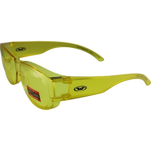 Global Vision Eyewear Overall Safety Motorcycle Glasses with Yellow Lenses - image 1 of 4