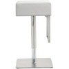 TOV Furniture Seville 25" Adjustable Contemporary Fabric Barstool in White - 4 of 4