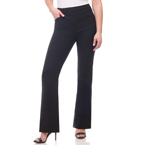 Rekkuna Women's Pull-On Bootcut Pants – Mid-Rise Stretch Career Pants with Real Front Pockets and Flattering Fit - 1 of 4
