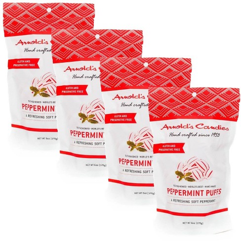 Arnold's Peppermint Sugar Puffs, Light And Airy Sweet Snack, 4 Pack Of ...