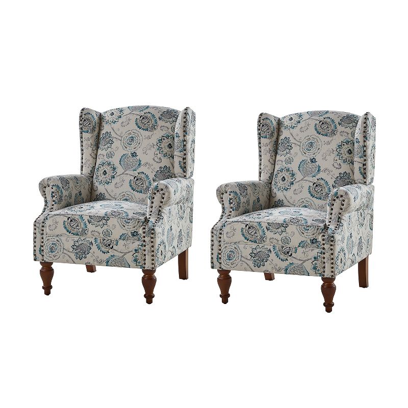 Theodor Armchair with Spindle Legs for Living Room and Bedroom Club Chair Set of 2 | ARTFUL LIVING DESIGN, 2 of 8
