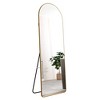 PAGED Arched Full Length Mirror,3rd Generation Leaning Floor Full Body Mirror with Aluminum Alloy Metal Frame,Suitable for Bedroom - 4 of 4