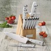 Cuisinart Classic 15pc White Triple Rivet Knife Block Set - C77wtr-15p2 :  Target