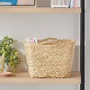 Square Braided Rafia Basket - Brightroom™ - image 2 of 3