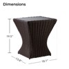 Spruce & Spring Outdoor Wicker Patio Outdoor Sofa Swivel Chair Coffee Table - 3 of 4