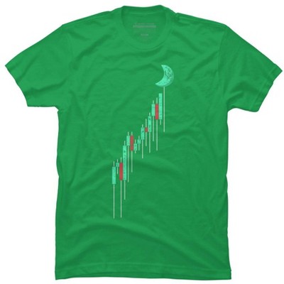 Bitcoin Crown Graphic Men's Kelly Green T-shirt 