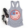 Simply Sage Market Women's Flag Smiley Face Racerback Tank - 4 of 4