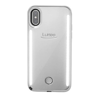 LuMee Duo Mirror iPhone Xs Max Case - Silver