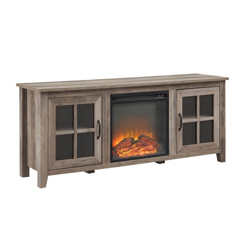 Target tv deals stand with fireplace