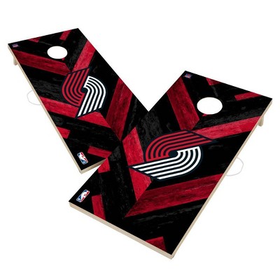 NBA Portland Trail Blazers 2'x4' Solid Wood Cornhole Board