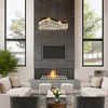LNC Broderick 1-Lights 25.3"  Luxury and Glam Empire Crystal Integrated LED Chandelier, Gold - 4 of 4