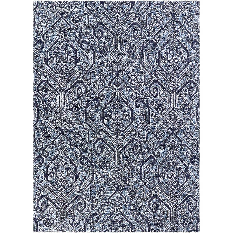 Paisley Outdoor Rug Blue - Threshold™, 1 of 6
