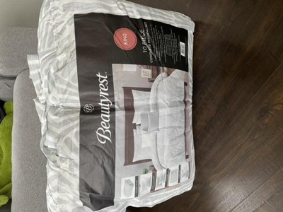 Beautyrest 10pc King Conway Comforter And Sheet Set Gray : Target