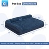 PureWags Orthopedic Dog Beds, L Shaped Waterproof Large Dog Bed with Removable Cover and Nonskid Base, Soft Pet Couch Bed - 4 of 4