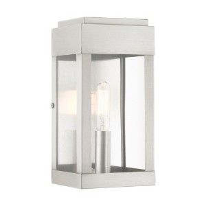 Livex Lighting York 1 - Light Wall Light in  Brushed Nickel - 1 of 4