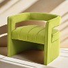 NicBex Velvet Accent Chair,Fully Upholstered Living Room Chairs with Curved Backrest,Modern Comfy Armchair,Accent Chairs for Living Room - 2 of 4