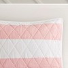 Gracie Mills Orson Classic Cotton Cabana Stripe Reversible Quilt Set - 3 of 4