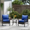 Outsunny Patio Chair Cushions with Seat Cushion & Backrest, Fade Resistant 24" x 24" Seat Replacement Cushion Set - 3 of 4