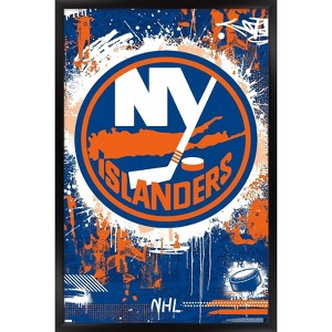 Trends International NHL New York Islanders - Maximalist Logo 23 Framed Wall Poster Prints - 1 of 4
