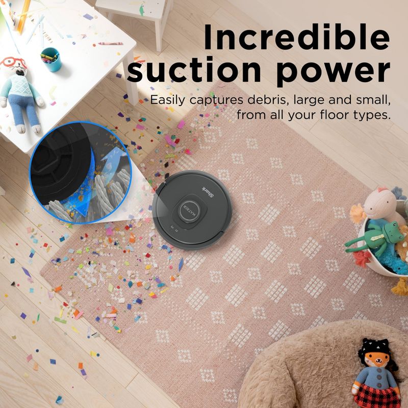 Shark Matrix Robot Vacuum for Carpets and Hardfloors with Self-Cleaning Brushroll and Precision Mapping RV2310, 5 of 12