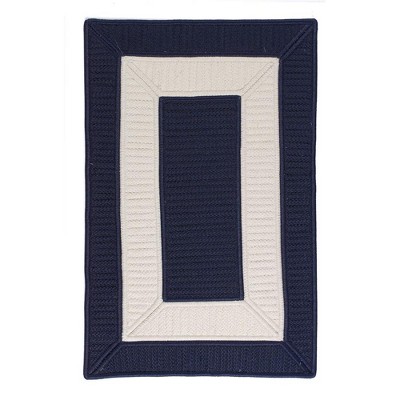 Colonial Mills Rope Walk Area Rug - Navy 4' square