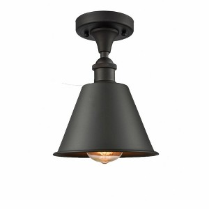 Smithfield - 1 Light Semi-Flush Mount In Industrial Style-9.5 Inches Tall and 7 Inches Wide - 1 of 1