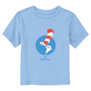 Dr. Seuss Cat in the Hat Be Original  T-Shirt - Light Blue - 2T - 1 of 3