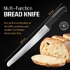 Bread Knife - 10-Inch Serrated Stainless Steel Blade, Non-Slip Handle, Professional Grade for Precision Cutting of Bread, Bagels, Cakes, and More - 2 of 4