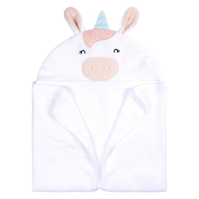 Gerber Baby Hooded Bath Towel & Washcloths, One Size Fits Most, 4-Piece, 5 of 8