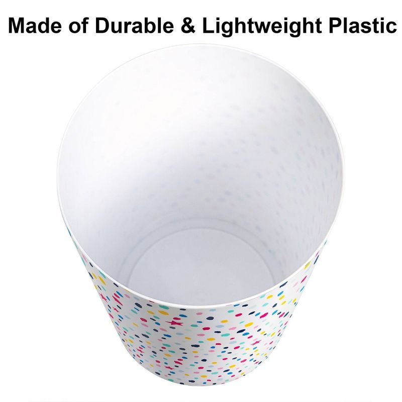Confetti Dot Kids&#39; Bathroom Wastebasket - Allure Home Creations, 6 of 9
