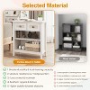 Heynemo Rattan Storage Cabinets, Accent Boho Storage Cabinet with 2 Drawers and 2 Shelves, Multipurpose Modern Storage Cabinet - 4 of 4