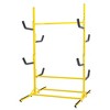 Kayak Stand Rack for 4 Kayak Canoe Paddleboard, Kayak Hanger Holder with Padded Arms and Adjustable Width Yellow - 2 of 4