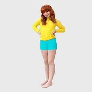 City Threads Girls UPF 50+ Quick-Dry Swim Boy Shorts - USA-Made - 1 of 4