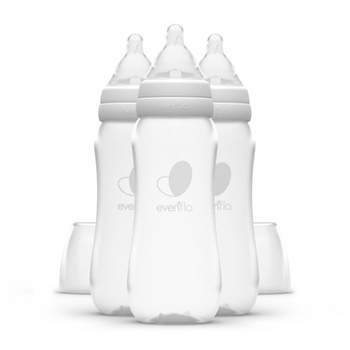 Lansinoh Baby Bottles for Breastfeeding Babies, 8 Ounces, 3 Count