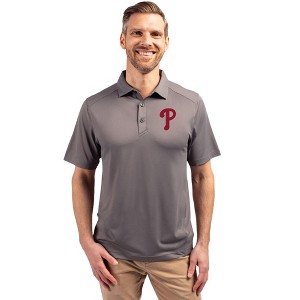 Philadelphia Phillies Cutter & Buck Forge Eco Stretch Recycled Mens Polo - 1 of 1