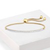 Ross-Simons 0.27 ct. t.w. Diamond Curved Bar Bolo Bracelet in 18kt Gold Over Sterling Size - 4 of 4